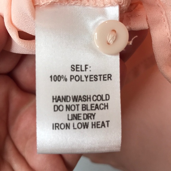 NWTS - Lulus || XL || peach ruffle mock neck tie - Picture 9 of 9